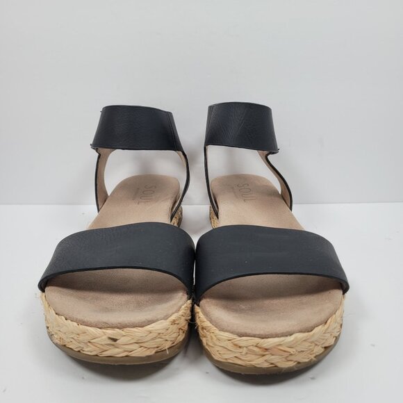 Soul Naturalizer Detail 2 Women's Black Ankle Strap Sandals US Size 10M - Picture 5 of 10